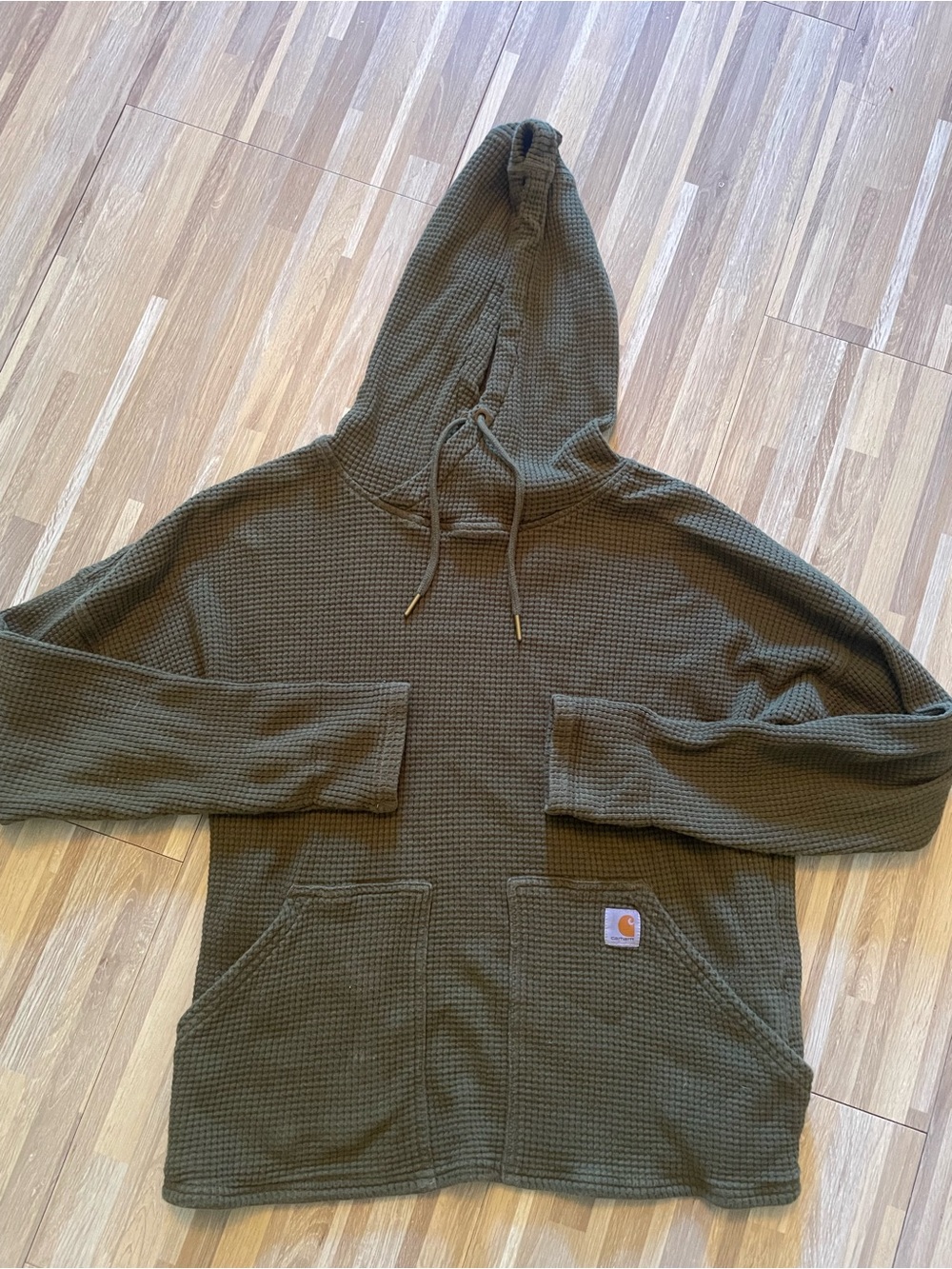 Carhartt Waffle Knit Cotton Hoodie